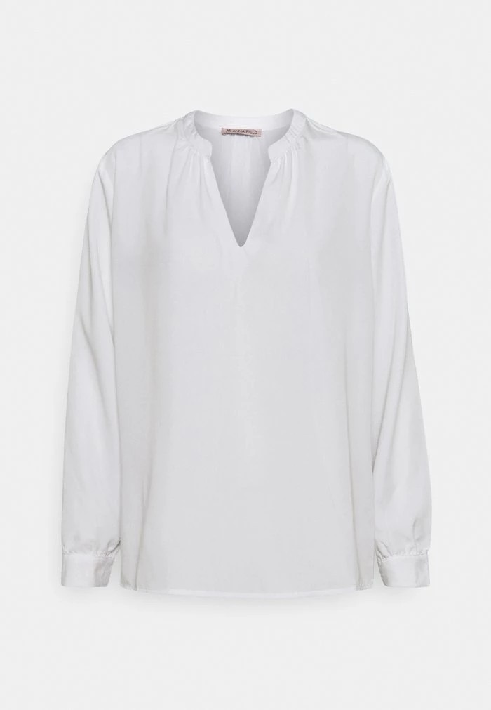 Chemise ANNA FIELD Anna Field Long Sleeved Top Blanche Femme | XRP-1410786